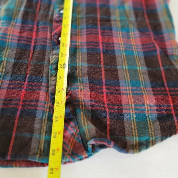 Authentic Western Wear ATA Plaid Rodeo Shirt Mens Large Vintage Snap Buttons - Picture 6 of 6